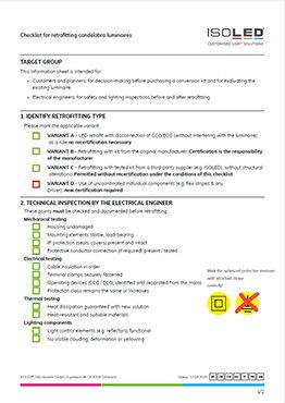Refurbishment Checklist