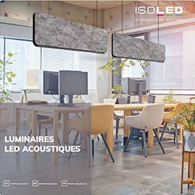 Éclairage harmonieux et absorption acoustique combinés !