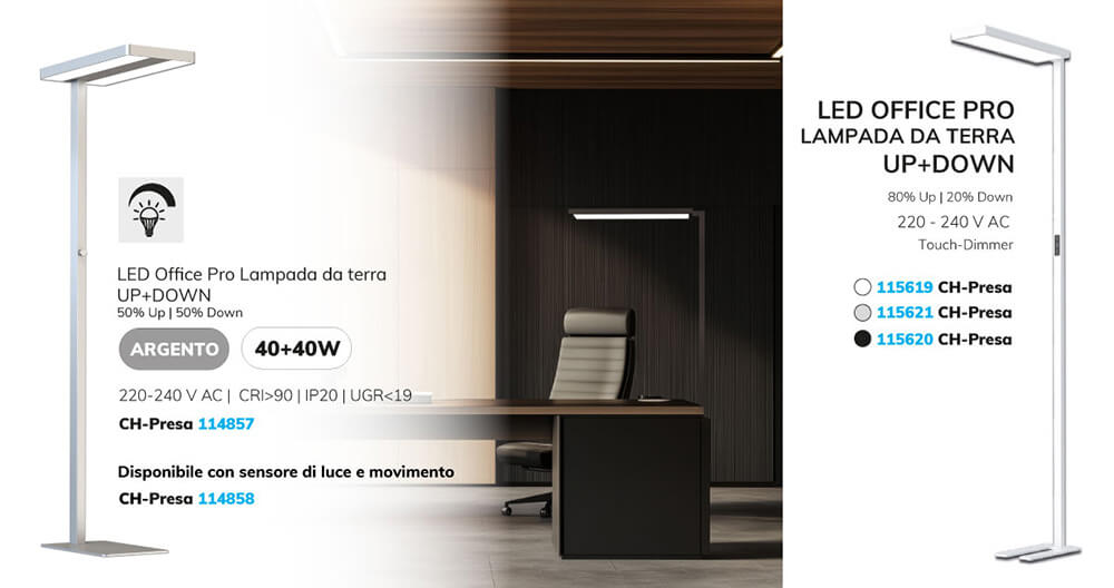 Lampade da terra e da tavolo a LED