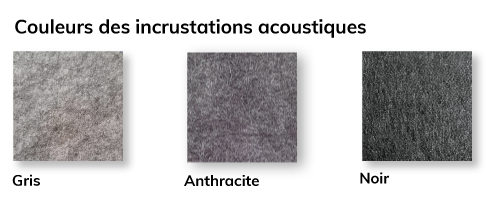 Trois textures grises rectangulaires c&ocirc;te &agrave; c&ocirc;te, montrant diff&eacute;rentes nuances de gris sur un fond noir. La gauche est claire, celle du milieu est moyenne et celle de droite est fonc&eacute;e. Aucun texte visible.